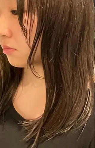 セミロング ❤︎韓国レイヤー❤︎ アカリのヘアスタイル