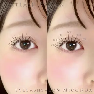 マツエク・マツパ MicoNoa Asamiのマツエク・マツパデザイン