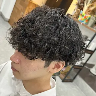 ミディアム パーマ メンズ メンズパーマ WATARUのヘアスタイル