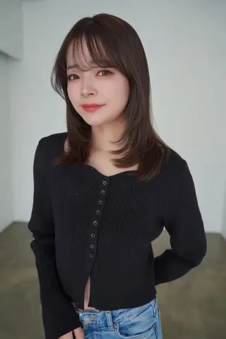 ミディアム カラー ANGELICA 天理店のヘアスタイル