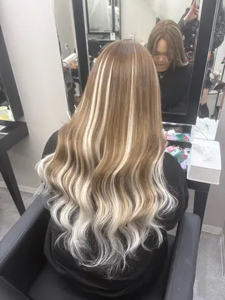 ロング カラー 🫧miyu/艶カラ ーエクステ🫧のヘアスタイル