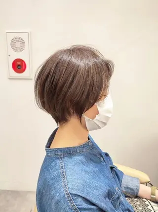 ショート カラー 【似合わせ・レイヤー ・パーマ】海気のヘアスタイル