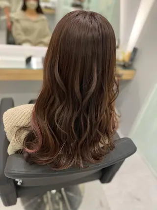 ロング 川畑 花菜のヘアスタイル