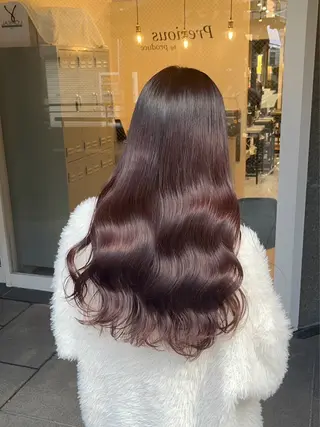 ミディアム 髪質改善カラー 指名No.1👑のヘアスタイル
