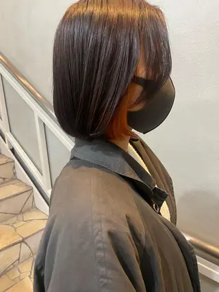 ショート 艶カラー　宮﨑 蒼のヘアスタイル