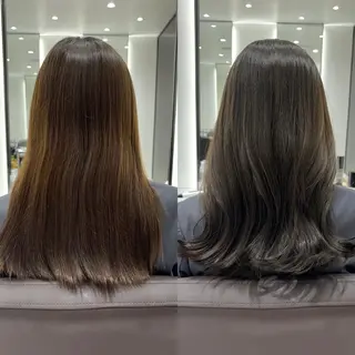 ミディアム EIGHT plum TOKIOリミテッドのヘアスタイル