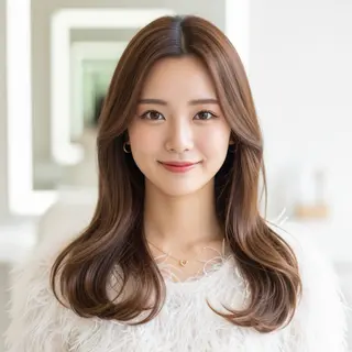 ミディアム ✨当日予約OK✨ /透明感カラー/莉未のヘアスタイル