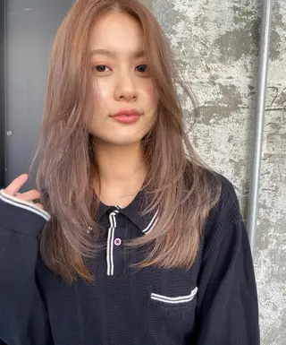 ロング カラー Pia ツボイ ケイタのヘアスタイル