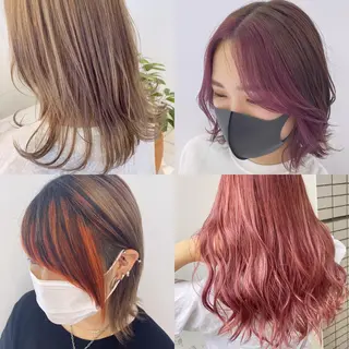 セミロング 渡邊 唯のヘアスタイル