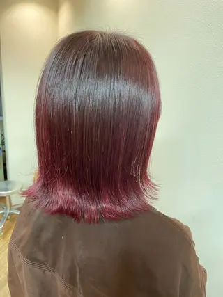 カラー ツヤ感カラー✨/ 顔周りカット西川絢音のヘアスタイル