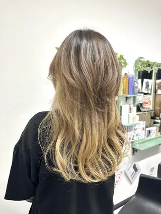 ロング カラー パーマ ヘアアレンジ 髪質改善✧︎カラー 💎AIM【アイム】のヘアスタイル