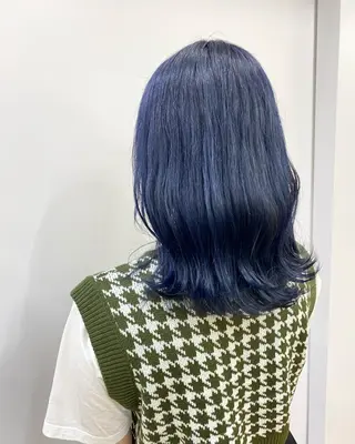 ミディアム カラー stylist トモヤのヘアスタイル