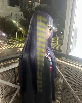 ロング 🐈‍⬛ブリーチ カラー特化🐈‍⬛彩のヘアスタイル