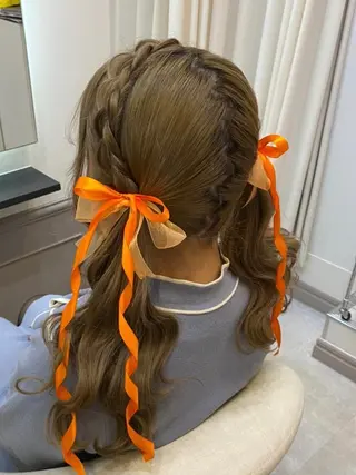 ロング ヘアアレンジ lien ヒジリのヘアスタイル