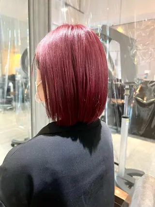 ミディアム カラー ヘアアレンジ 🌈インナーカラー ‘ショウマ’🌈のヘアスタイル