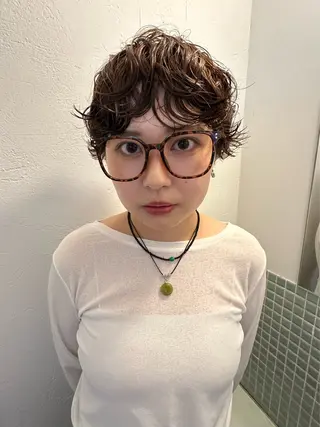 パーマ 村岡 桃果のヘアスタイル