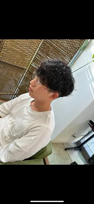 ショート パーマ メンズ share salon　SCENA所属・堤太志 メンズパーマ特化のヘアスタイル