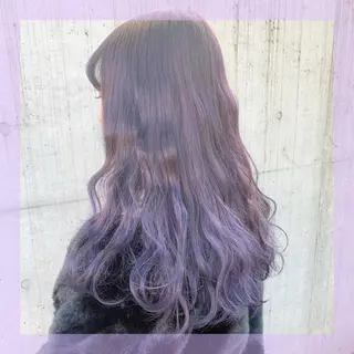 ロング カラー ヘアアレンジ 🫧柔色/トレンド カラー/川辺晴加のヘアスタイル