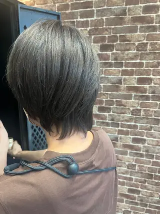 ミディアム カラー パーマ ヘアアレンジ メンズ キッズ ネイル マツエク・マツパ アイブロウ 久木原 ゆりのヘアスタイル