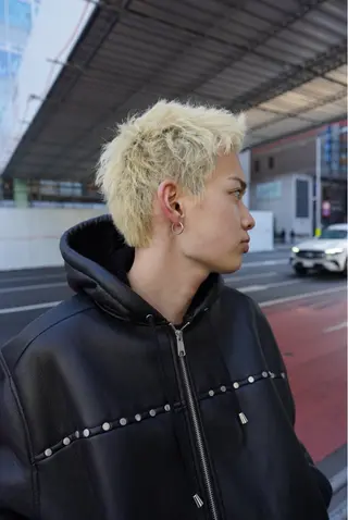 メンズ 似合わせカット/ ハイトーン/aoiのヘアスタイル