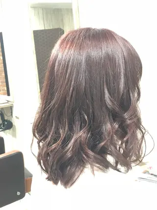 セミロング みやもと まなみのヘアスタイル