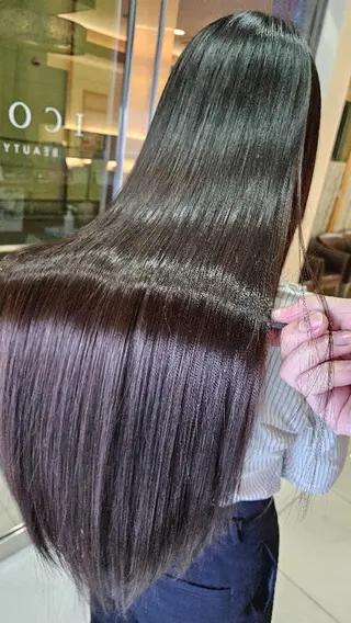 ロング 北野 親善のヘアスタイル