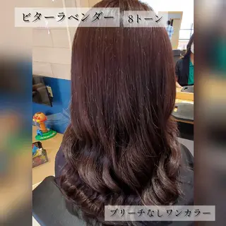 セミロング カラー メンズ キッズ ブリーチカラー/ 美髪矯正/佐伯 駿のヘアスタイル