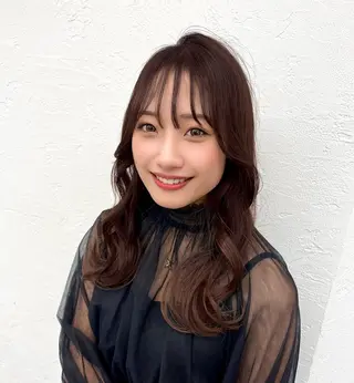 ロング 梶 久菜乃のヘアスタイル