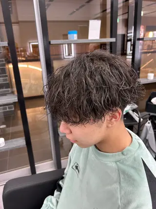 ショート カラー パーマ メンズ メンズ特化 👑YUTAのヘアスタイル