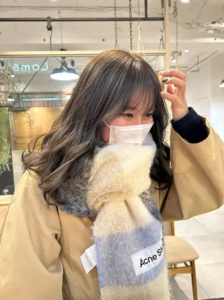 ミディアム カラー じゅわっと暖色カラー 🍊Moemiのヘアスタイル