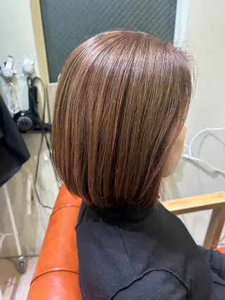 セミロング カラー 久木原 ゆりのヘアスタイル