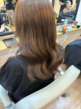セミロング 韓国ヘアー🇰🇷 MIWAのヘアスタイル