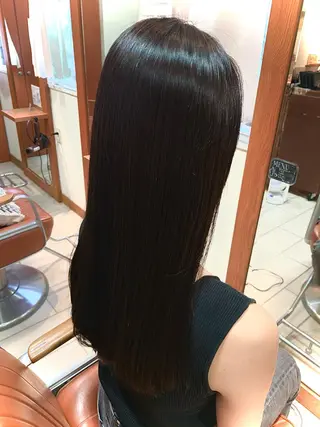ロング カラー 縮毛矯正・透明感 カラー💙acoのヘアスタイル