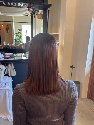 ロング パーマ 艶カラー/髪質改善ス トレート/羽菜のヘアスタイル