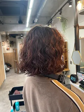 ショート カラー パーマ 🎀レイヤー/パーマ カラー/ai🎀のヘアスタイル