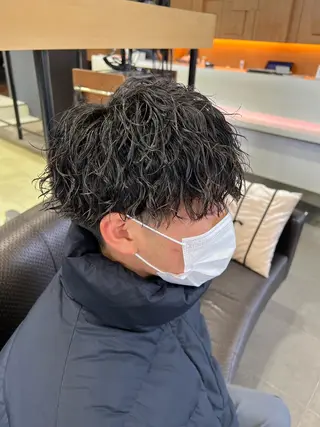 パーマ メンズ 韓国🩶Y2Kネイル 💫くれはのネイルデザイン