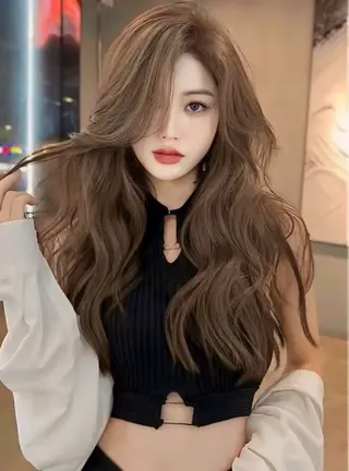 ロング 映える顔まわり/前髪 特化 💗 ユキマのヘアスタイル