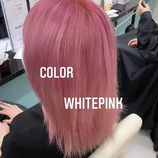 ミディアム カラー エクステ🩵ブリーチ 韓国ヘア🩵KAEのヘアスタイル