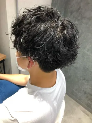 パーマ メンズ Noyヨシモト ヒロトのヘアスタイル