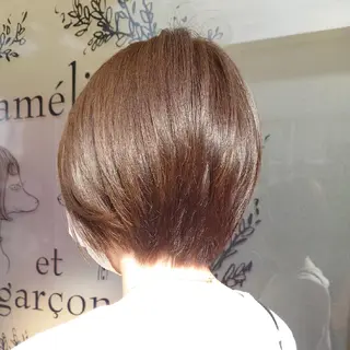 ショート カラー こせき えみのヘアスタイル