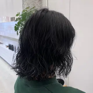 セミロング パーマ 横山 洋幸のヘアスタイル