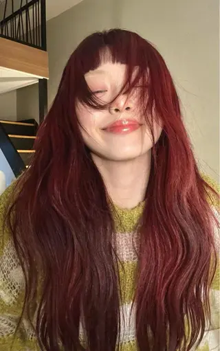 カラー rinka/暖色 ボブカットモデルのヘアスタイル