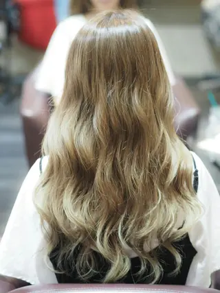 セミロング カラー ロング 辻 竜也　のヘアスタイル
