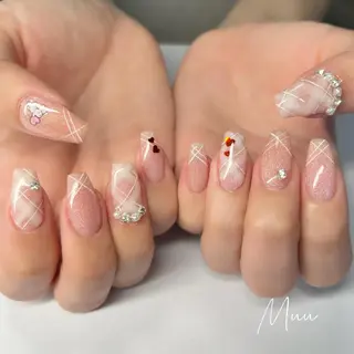 セミロング ネイル マツエク・マツパ apopis＊ close23:00のネイルデザイン