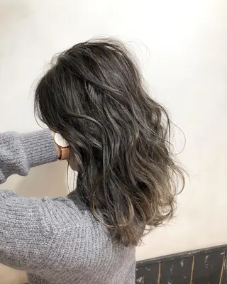 セミロング カラー ヘアアレンジ 綺麗な髪質にしたい方 限定🌈清水 祥のヘアスタイル