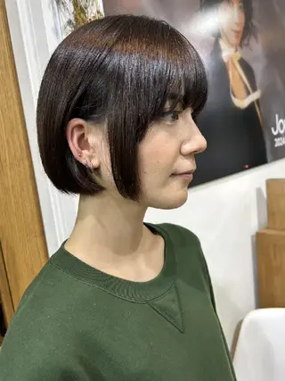 ショート ボブ人気No,1✨ TAME副店長のヘアスタイル