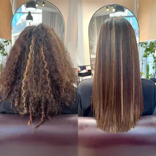 ロング パーマ ヘアアレンジ 🌈インナーカラー ‘ショウマ’🌈のヘアスタイル