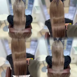 ロング 韓国ガーリーヘア🎀 ／𝐦𝐨𝐞のヘアスタイル