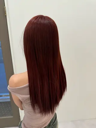 ロング カラー 松ヶ迫 珠里のヘアスタイル