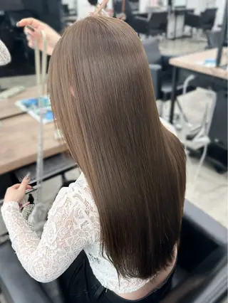 ロング カラー 盛れる顔周り /透明感/かりん🎀のヘアスタイル